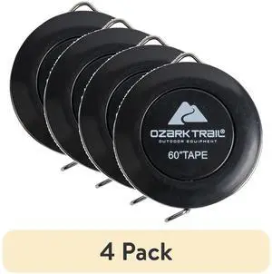 (4 pack) Ozark Trail 60 in Fish Measuring Tape with Push Button Retract, Compact Vinyl Tape Measure for Fishing and Outdoor Use (4 pack) Ozark Trail 60 in Fish Measuring Tape with Push Button Retract, Compact Vinyl Tape Measure for Fishing and Outdoor Use