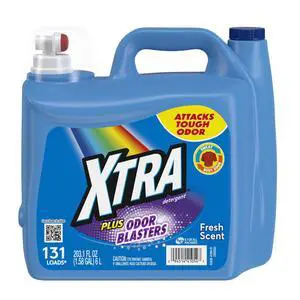 XTRA Laundry Detergent Liquid Plus Odor Blasters, 131 Loads, 203.1 Fl Oz XTRA Laundry Detergent Liquid Plus Odor Blasters, 131 Loads, 203.1 Fl Oz
