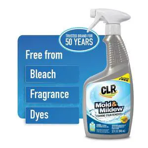 CLR Mold & Mildew Foaming Stain Remover Spray, Bleach-Free Fragrance Free Cleaner, 32 fl oz CLR Mold & Mildew Foaming Stain Remover Spray, Bleach-Free Fragrance Free Cleaner, 32 fl oz