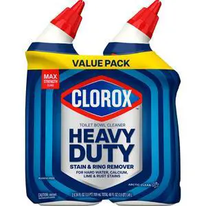 Clorox Heavy Duty Toilet Bowl Bathroom Cleaner, Arctic Clean, 24 fl oz, 2 Pack Clorox Heavy Duty Toilet Bowl Bathroom Cleaner, Arctic Clean, 24 fl oz, 2 Pack
