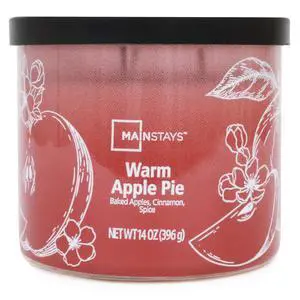 Mainstays 3-Wick Ombre Wrap Warm Apple Pie Jar Candle, 14 Ounce Mainstays 3-Wick Ombre Wrap Warm Apple Pie Jar Candle, 14 Ounce