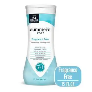 Summers Eve Fragrance Free All-Over Daily Feminine Wash, 15 Oz Summers Eve Fragrance Free All-Over Daily Feminine Wash, 15 Oz