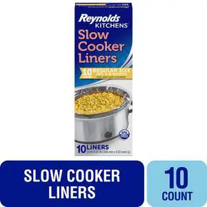 Reynolds Kitchens Slow Cooker Liners, Regular (Fits 3-8 Quarts), 10 Count Reynolds Kitchens Slow Cooker Liners, Regular (Fits 3-8 Quarts), 10 Count