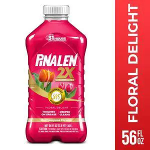 Pinalen 2X Max Aromas Household All Purpose Cleaner - Floral Delight Scent, 56 fl oz Size Bottle Pinalen 2X Max Aromas Household All Purpose Cleaner - Floral Delight Scent, 56 fl oz Size Bottle