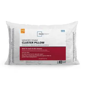 Mainstays Memory Foam Cluster Bed Pillow, Standard/Queen Mainstays Memory Foam Cluster Bed Pillow, Standard/Queen