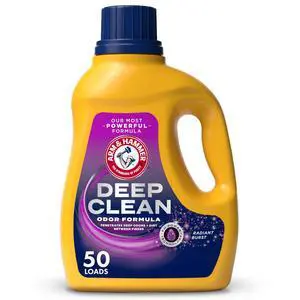 ARM & HAMMER Deep Clean Odor Formula Liquid Laundry Detergent, Radiant Burst, 75 Fl Oz ARM & HAMMER Deep Clean Odor Formula Liquid Laundry Detergent, Radiant Burst, 75 Fl Oz