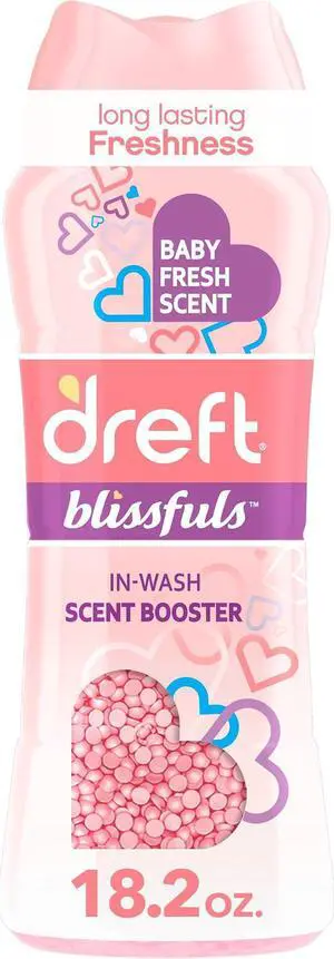 Dreft Blissfuls In-Wash Laundry Scent Booster Beads, Baby Fresh Scent, 18.2 oz Dreft Blissfuls In-Wash Laundry Scent Booster Beads, Baby Fresh Scent, 18.2 oz