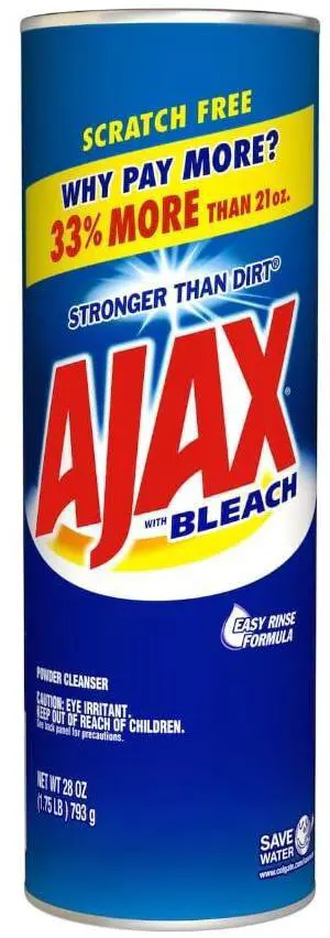 Ajax Powder Cleanser with Bleach - 21 ounce (Pack of 12) Ajax Powder Cleanser with Bleach - 21 ounce (Pack of 12)