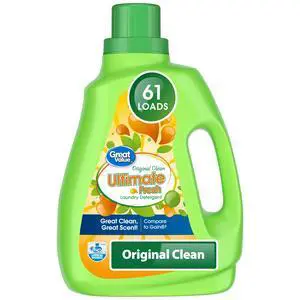 Great Value Ultimate Fresh Laundry Detergent, Original Clean, 88 fl oz, 61 Loads Great Value Ultimate Fresh Laundry Detergent, Original Clean, 88 fl oz, 61 Loads