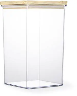 Thyme & Table 11.6-Cup Pantry Food Storage Container with Bamboo Lid Thyme & Table 11.6-Cup Pantry Food Storage Container with Bamboo Lid