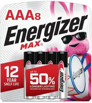 Energizer MAX AAA Batteries (8 Pack), Triple A Alkaline Batteries Energizer MAX AAA Batteries (8 Pack), Triple A Alkaline Batteries