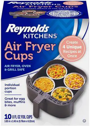 Reynolds Kitchens Disposable Air Fryer Cups, 10pk, 8fl oz Reynolds Kitchens Disposable Air Fryer Cups, 10pk, 8fl oz