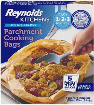 Reynolds Kitchens Parchment Cooking Bags, Family Size, 5ct Reynolds Kitchens Parchment Cooking Bags, Family Size, 5ct