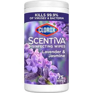 Clorox Scentiva Disinfecting Wipes, Lavender and Jasmine, Antibacterial, 75 Count Clorox Scentiva Disinfecting Wipes, Lavender and Jasmine, Antibacterial, 75 Count