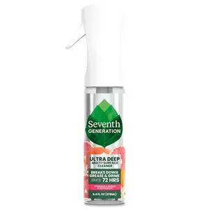 Seventh Generation Ultra Deep Probiotic Multi Surface Cleaner, 9.4 Fl Oz, Grapefruit & Orange, 80% USDA Biobased All Purpose Cleaning Spray, Breaks Down Tough Grease & Grime, Safe for Kids & Pets Seventh Generation Ultra Deep Probiotic Multi Surface Cleaner, 9.4 Fl Oz, Grapefruit & Orange, 80% USDA Biobased All Purpose Cleaning Spray, Breaks Down Tough Grease & Grime, Safe for Kids & Pets