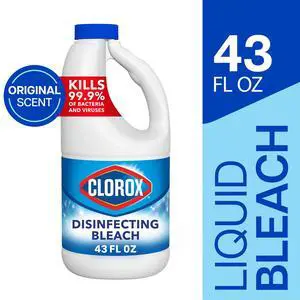 Clorox Disinfecting Liquid Bleach Cleaner, Regular Scent, 43 fl oz Clorox Disinfecting Liquid Bleach Cleaner, Regular Scent, 43 fl oz