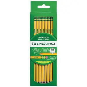 Ticonderoga Wood-Cased Pencils, Pre-Sharpened Ticonderoga Wood-Cased Pencils, Pre-Sharpened