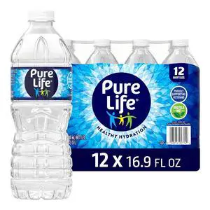 Pure Life Purified Bottled Water - 12 Pack, 16.9 Fl Oz Pure Life Purified Bottled Water - 12 Pack, 16.9 Fl Oz
