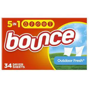Bounce Fabric Softener Dryer Sheets, Outdoor Fresh Scent, 34 Count Bounce Fabric Softener Dryer Sheets, Outdoor Fresh Scent, 34 Count