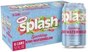 SPLASH REFRESHER Flavored Sparkling Water in Cans - 12 Fl Oz, 8 Pack SPLASH REFRESHER Flavored Sparkling Water in Cans - 12 Fl Oz, 8 Pack