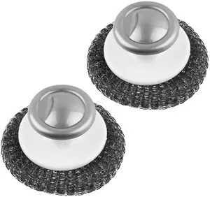 2 Pack Stainless Steel Wool Scrubber, Scrubbing Scouring Pad, Steel Wool Scrubber for Kitchens, Bathroom and Kitchen Pots, Pans, Sink(Grey) 2 Pack Stainless Steel Wool Scrubber, Scrubbing Scouring Pad, Steel Wool Scrubber for Kitchens, Bathroom and Kitchen Pots, Pans, Sink(Grey)