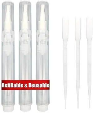 Cuticle Oil Pen, 3 Pack, Refillable (White) Cuticle Oil Pen, 3 Pack, Refillable (White)