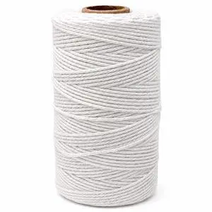 jijAcraft White String, Butchers Twine, 328 Feet 2mm Cotton Twine Strings for Cooking Crafts Gift Wrapping Turkey Sausage Gardening jijAcraft White String, Butchers Twine, 328 Feet 2mm Cotton Twine Strings for Cooking Crafts Gift Wrapping Turkey Sausage Gardening