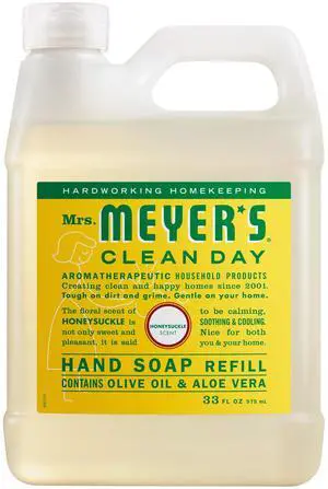 Mrs. Meyer's Clean Day Liquid Hand Soap Refill, Honeysuckle, 33 Oz Mrs. Meyer's Clean Day Liquid Hand Soap Refill, Honeysuckle, 33 Oz