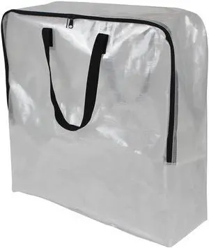 Mainstays Clear 24 Gallon Slim Storage and Moving Bag with Zipper Closure and Dual Carry Handles Mainstays Clear 24 Gallon Slim Storage and Moving Bag with Zipper Closure and Dual Carry Handles