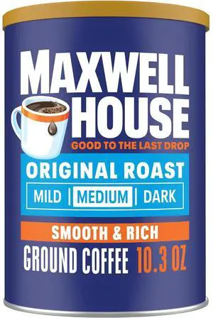 Maxwell House Ground Coffee, Original Roast, 10.3 oz Canister Maxwell House Ground Coffee, Original Roast, 10.3 oz Canister