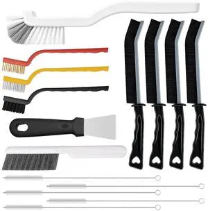 Crevice Cleaning Brush, Multifunctional Grout Brush and Straw Brush, 15 Pcs Crevice Cleaning Brush, Multifunctional Grout Brush and Straw Brush, 15 Pcs