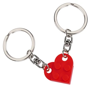 Brick Heart Keychain for Couple Boyfriend Girlfriend Best Friend, Cute Brick Matching Keychains Set for Husband Wife Brick Heart Keychain for Couple Boyfriend Girlfriend Best Friend, Cute Brick Matching Keychains Set for Husband Wife
