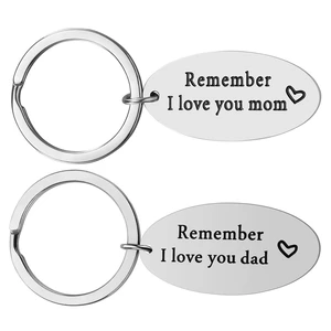 iWenSheng 2PCS Mom Dad Keychain Parents Gifts from Daughter iWenSheng 2PCS Mom Dad Keychain Parents Gifts from Daughter