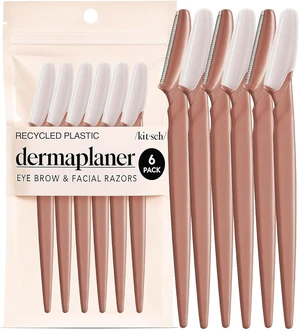 Kitsch Dermaplane Razor for Women Face Terracotta, 6 pcs Kitsch Dermaplane Razor for Women Face Terracotta, 6 pcs