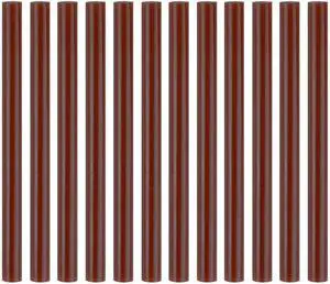 HUIHUIBAO 12 PCS Colored Hot Glue Sticks, Mini Hot Melt Adhesive Glue Stick for DIY Art Craft, 7 x 100mm, Brown HUIHUIBAO 12 PCS Colored Hot Glue Sticks, Mini Hot Melt Adhesive Glue Stick for DIY Art Craft, 7 x 100mm, Brown