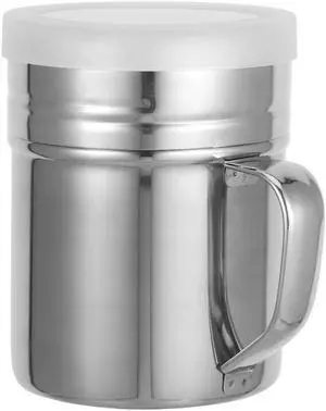 Cabilock Powdered Sugar Shaker with Handle Fine Mesh Flour Sifter for Baking Powder Duster for Sugar Flour and Spices 3.58 inch Condiment Jar for Kitchen Use Cabilock Powdered Sugar Shaker with Handle Fine Mesh Flour Sifter for Baking Powder Duster for Sugar Flour and Spices 3.58 inch Condiment Jar for Kitchen Use