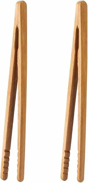 I-MART Bamboo Toaster Tongs 7 Inch Set of 2, Wooden Toast Tongs for Small Kitchen Use, Bagels, English Muffins, Waffles, Tea Bags, Pickles and Charcuterie Serving I-MART Bamboo Toaster Tongs 7 Inch Set of 2, Wooden Toast Tongs for Small Kitchen Use, Bagels, English Muffins, Waffles, Tea Bags, Pickles and Charcuterie Serving