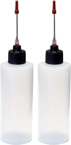 2-4oz Plastic Squeeze Bottles with 1.5 inch Stainless Steel Applicators 2-4oz Plastic Squeeze Bottles with 1.5 inch Stainless Steel Applicators