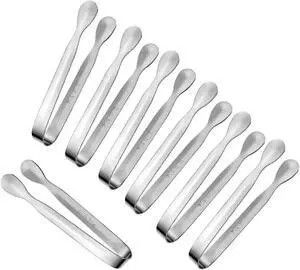 7Pcs 4.3Inch MiniAppetizer Tongs, 304 Stainless Steel Small Serving Tongs for Charcuterie Board, Self-Serve, Tea Party Catering, Coffee, Desserts(Silver) 7Pcs 4.3Inch MiniAppetizer Tongs, 304 Stainless Steel Small Serving Tongs for Charcuterie Board, Self-Serve, Tea Party Catering, Coffee, Desserts(Silver)