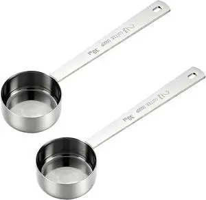 2 PCS 2 Tablespoon Coffee Scoop, Stainless Steel Long Handle Measuring Spoon for Ground Coffee 2. Tbsp Scoop Measuring Scoops Cafe Bean Soop for Grinding Coffees Powder (30ml, 1/8cup) 2 PCS 2 Tablespoon Coffee Scoop, Stainless Steel Long Handle Measuring Spoon for Ground Coffee 2. Tbsp Scoop Measuring Scoops Cafe Bean Soop for Grinding Coffees Powder (30ml, 1/8cup)