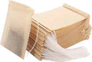 300 Tea Bags for Loose Tea, Disposable Tea Bags with Drawstring | Unbleached Tea Filter Bags Empty Tea Bags for Loose Leaf Tea and Coffee (3.54 x 2.75 inch) 300 Tea Bags for Loose Tea, Disposable Tea Bags with Drawstring | Unbleached Tea Filter Bags Empty Tea Bags for Loose Leaf Tea and Coffee (3.54 x 2.75 inch)