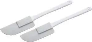 Chef Craft Select Plastic Mini Spatula Set, 6 inches in length 2 piece set, White Chef Craft Select Plastic Mini Spatula Set, 6 inches in length 2 piece set, White