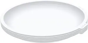 GoodCook Everyday Microwave Plates Stay-Cool Stackable Lightweight Design, Set of 4 GoodCook Everyday Microwave Plates Stay-Cool Stackable Lightweight Design, Set of 4