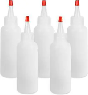 Ninsula 5Pcs Squeeze Bottles, 4 Oz Plastic Condiment Squeeze Bottles with Red Twist Top Cap, Empty Squeeze Bottles for Sauces, Ketchup, Mustard, Syrup, Oil, Dressings, Travel, Lab, and Crafts Ninsula 5Pcs Squeeze Bottles, 4 Oz Plastic Condiment Squeeze Bottles with Red Twist Top Cap, Empty Squeeze Bottles for Sauces, Ketchup, Mustard, Syrup, Oil, Dressings, Travel, Lab, and Crafts