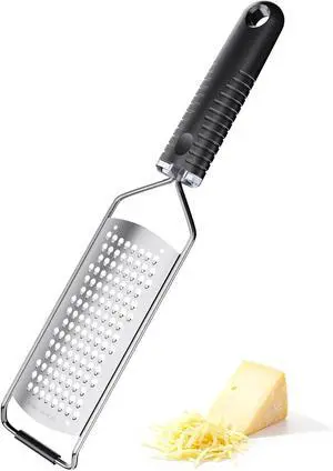 Cheese Grater with Non-Slip Handle, Extra Coarse Grater,L12" X W2.5" Cheese Grater with Non-Slip Handle, Extra Coarse Grater,L12" X W2.5"