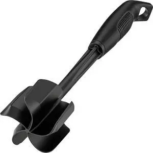 Ourokhome Meat Chopper and Potato Masher, Heat Resistant Nylon Ground Beef Smasher for Hamburger, 5 Curved Blades Nonstick Mixer & Stirrer, Practical Kitchen Gadgets, Black Ourokhome Meat Chopper and Potato Masher, Heat Resistant Nylon Ground Beef Smasher for Hamburger, 5 Curved Blades Nonstick Mixer & Stirrer, Practical Kitchen Gadgets, Black