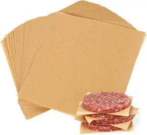 Ninsula 400PCS Patty Paper, 6x6 In Unbleached Parchment Paper Squares, Non-Stick Hamburger Patty Paper for Separating Burgers, Butter, Cookies, Freezing, Baking and Candy Wrapper Ninsula 400PCS Patty Paper, 6x6 In Unbleached Parchment Paper Squares, Non-Stick Hamburger Patty Paper for Separating Burgers, Butter, Cookies, Freezing, Baking and Candy Wrapper