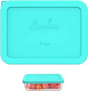 SOPHICO 3 Cup Rectangle Silicone Replacement Lids for Pyrex 7210-PC Glass | Food Grade Silicone, LeakproofAirtight Lids, Dishwasher Microwave Safe(1 Pack) SOPHICO 3 Cup Rectangle Silicone Replacement Lids for Pyrex 7210-PC Glass | Food Grade Silicone, LeakproofAirtight Lids, Dishwasher Microwave Safe(1 Pack)
