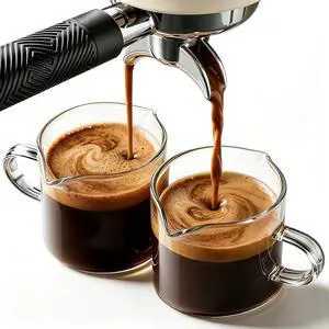 DWTS DANWEITESI Espresso Cups Set of 2: Espresso Machine Accessories - Espresso Shot Cups for Home Baristas - Essential Coffee Bar Accessories - 4oz Glass Espresso Cup Set with Handled and Spout DWTS DANWEITESI Espresso Cups Set of 2: Espresso Machine Accessories - Espresso Shot Cups for Home Baristas - Essential Coffee Bar Accessories - 4oz Glass Espresso Cup Set with Handled and Spout