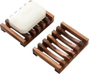 Wooden Soap Dish for Shower,Set of 2 Shower Soap Holder,Self draining Bar Soap Holder for Bathroom, Homemade Soaps Saver Natural Soaps Tray, Vowupt Wooden Soap Dish for Shower,Set of 2 Shower Soap Holder,Self draining Bar Soap Holder for Bathroom, Homemade Soaps Saver Natural Soaps Tray, Vowupt